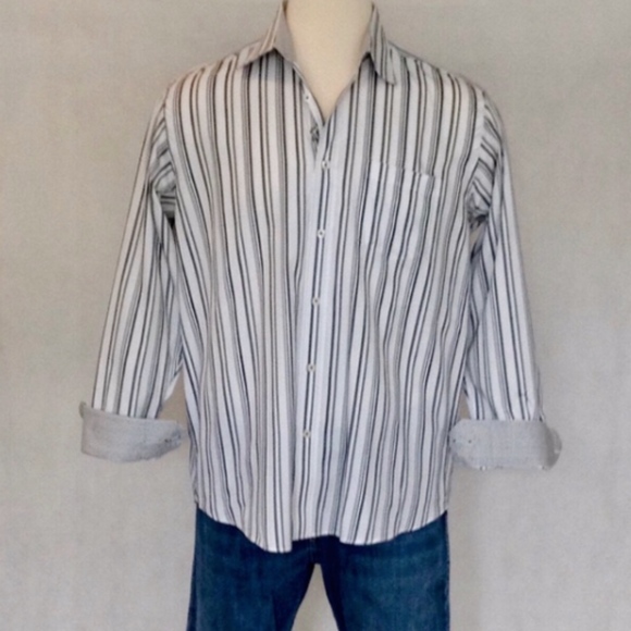 Bugatchi Other - Bugatchi Striped Long Sleeve Dress Shirt